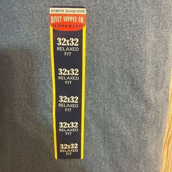 Rivet Workwear Rugged Denim Relaxed Jeans size 32*32 NWT - Picture 4 of 9